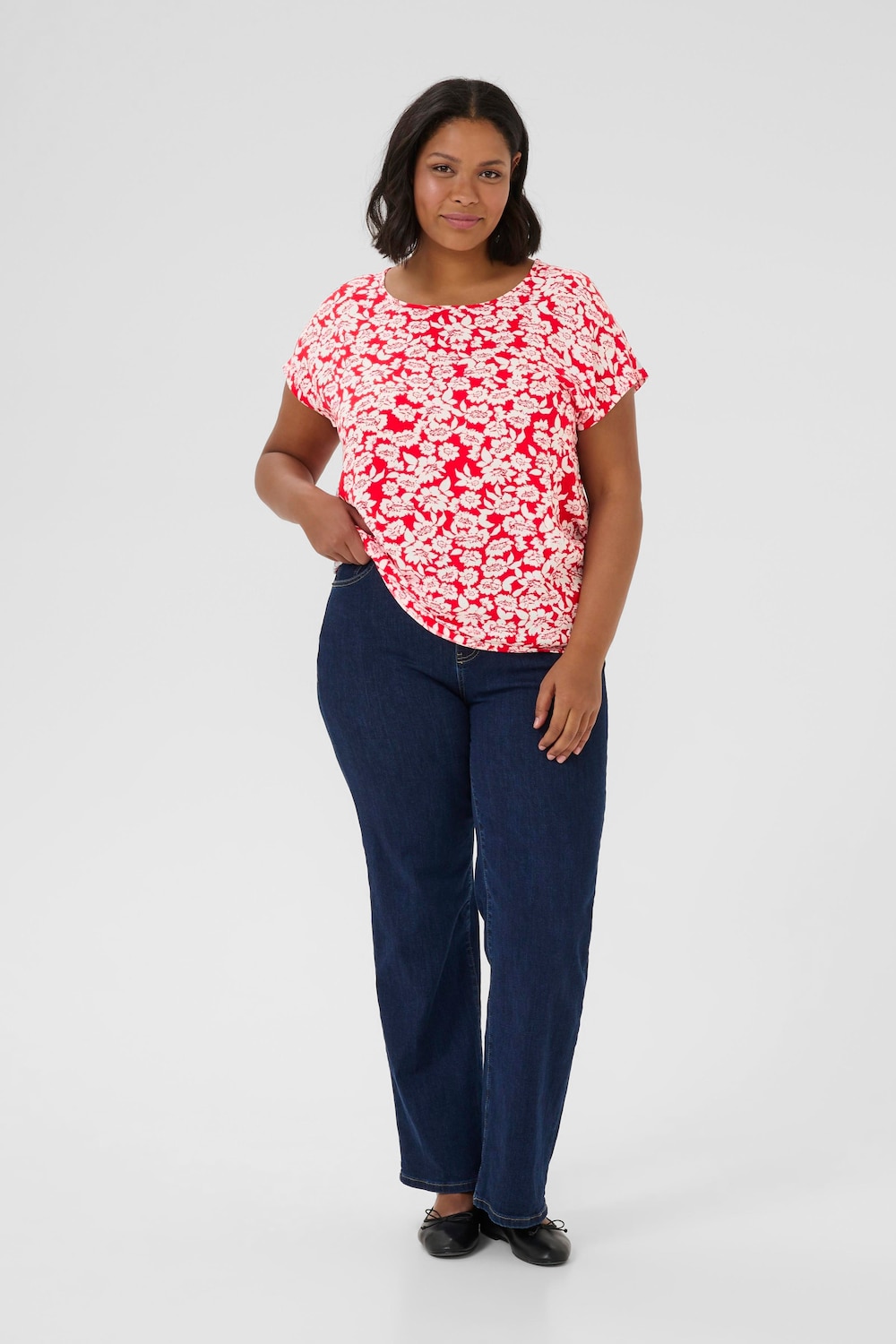Kurzarm-Bluse Loose fit