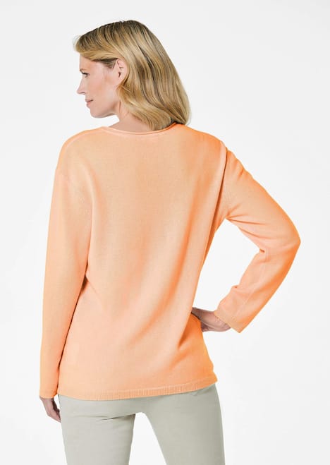 Basicpullover mit V-Ausschnitt