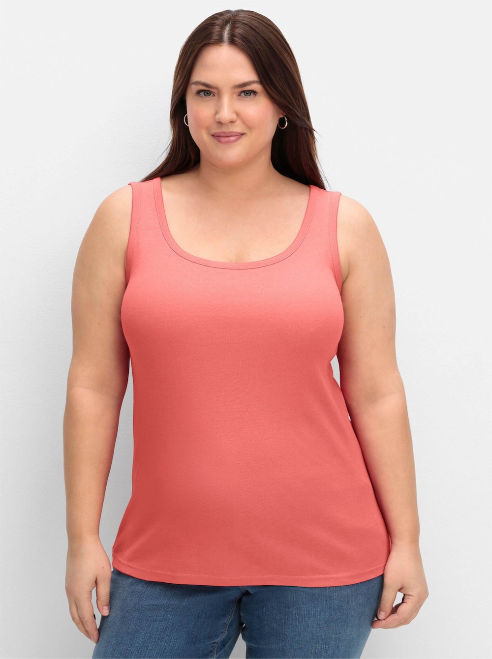 Tanktop Ärmellos Uni Ohne Kragen