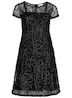 Spitzenkleid Kurzarm Uni
