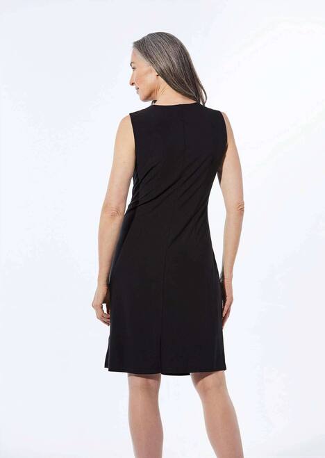 GOLDNER Jurk Elegante wikkeljurk van slinky stof