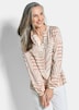 Grafische Viskosebluse mit Schlitz