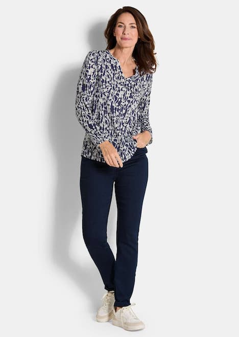 Elegantes Blusenshirt mit V-Ausschnitt