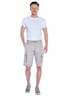 Herren Bermuda mit Tunnelzug , Silbergrau