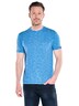 Herren Rundhals T-Shirt mit Brusttasche , Brilliantblau