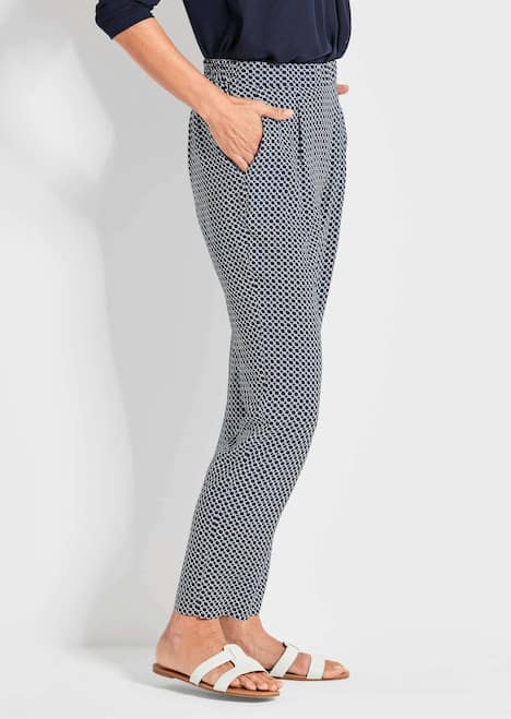 GOLDNER Gedessineerde broek SARA Gedessineerde broek SARA