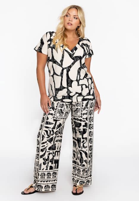 T-shirt met bloemenprint