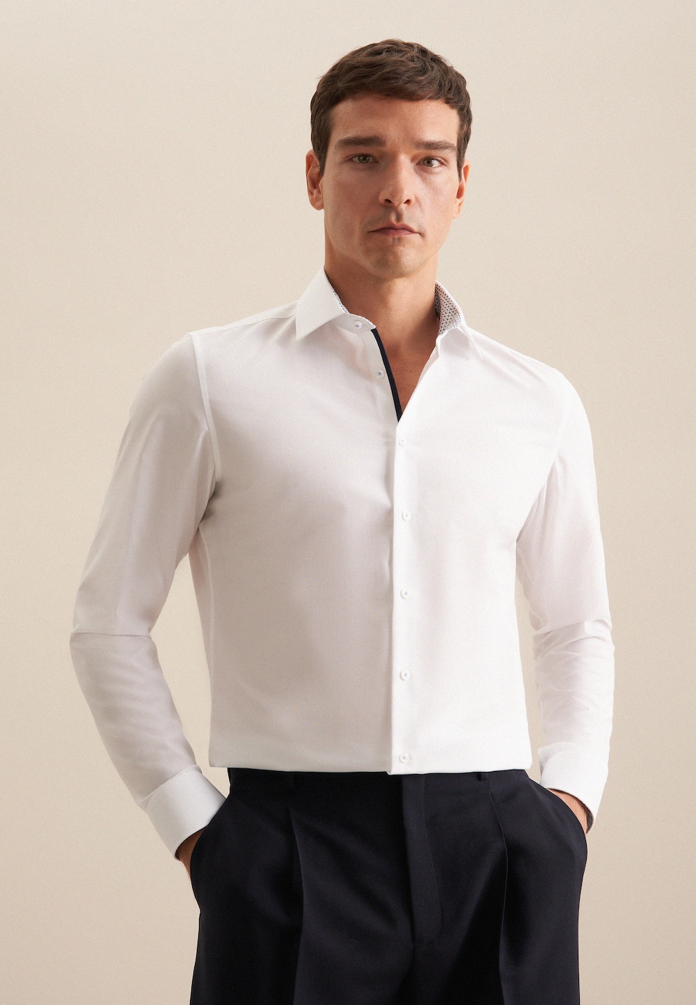 Herren Business Hemd - Uni