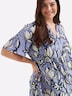Webkleid A-Linien-Kleid mit Volants Kurzarm