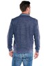 Herren Sweatshirt mit Stehkragen und Brusttasche , Saphirblau