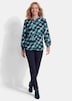 Viskosebluse mit Karo-Print