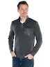 Herren Sweatshirt Stehbund , Anthrazit