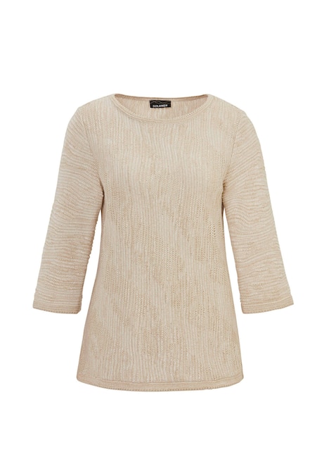 Strickpullover mit U-Boot-Ausschnitt