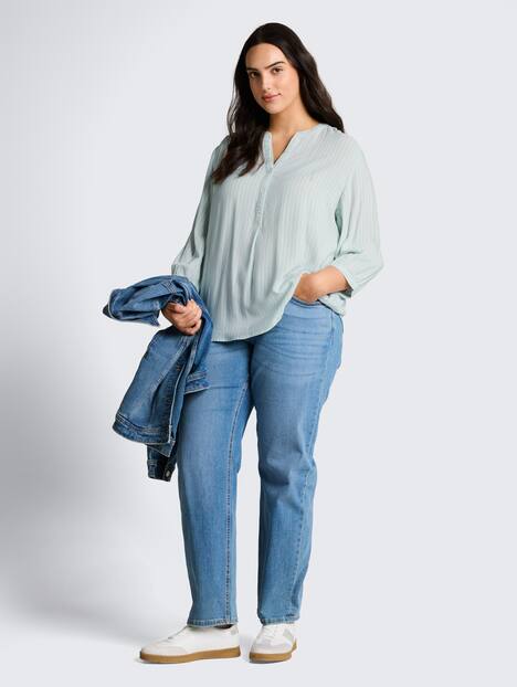Bluse mit Streifenmuster