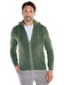 Herren Modische Strickjacke mit Kapuze , Oliv