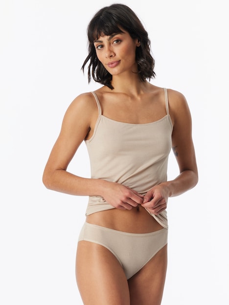 Schiesser Damen Tai-Slip 2-Pack Modal Essentials - sand