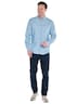 engbers Herren Helles Jeanshemd , Mittelblau