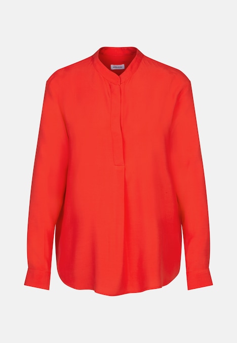 Damen Stehkragenbluse - Uni
