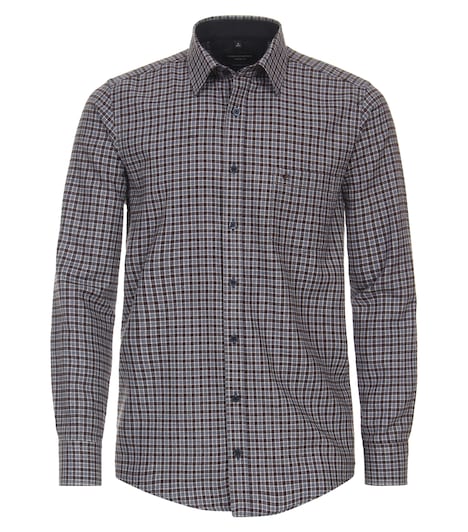 Flanellhemd kariert Casual Fit