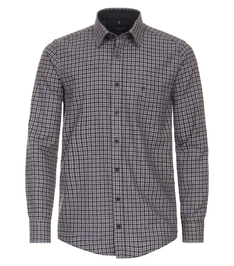 Flanellhemd kariert Casual Fit