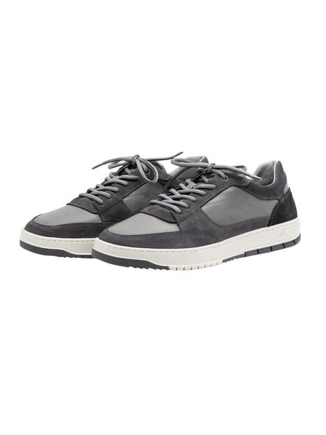 engbers Herren Ledersneaker sportiv , Grau