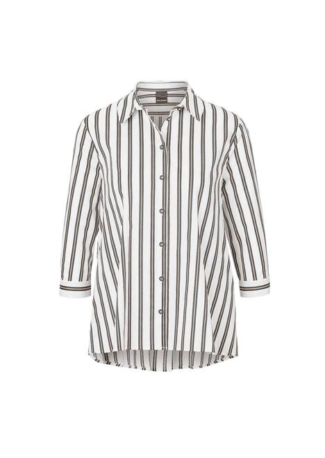 Schlichte Baumwoll-Bluse mit 3/4-Arm