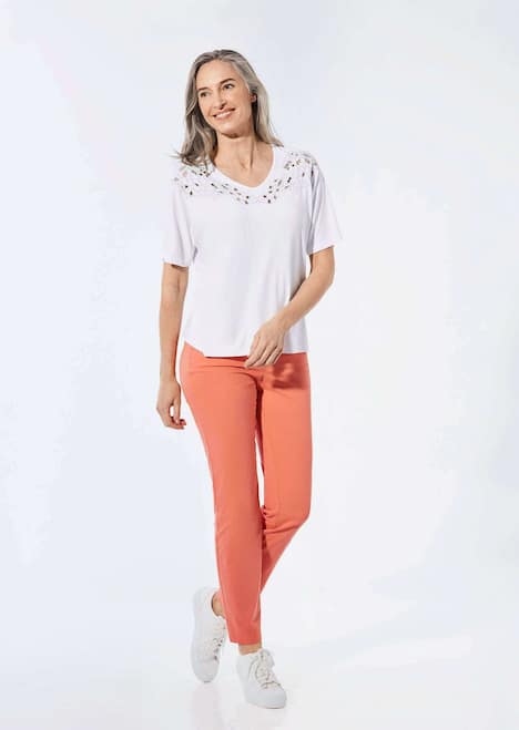 Top mit V-Ausschnitt