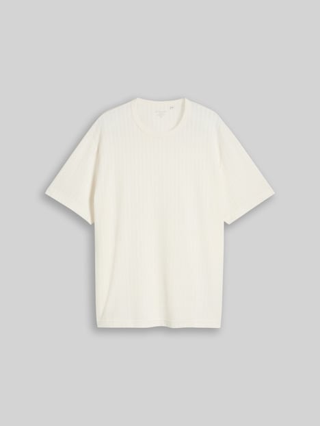 T-Shirt mit Waffelstruktur