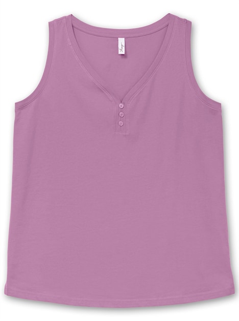 Tanktop Ärmellos Uni Ohne Kragen