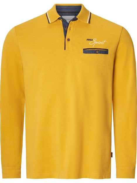 Langarm-Poloshirt VITORIO