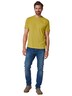 Herren T-Shirt uni , Safrangelb