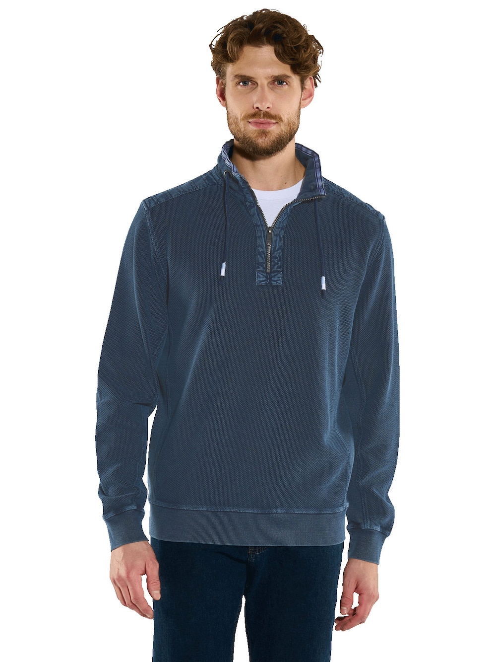 Sweatshirt mit Stehkragen