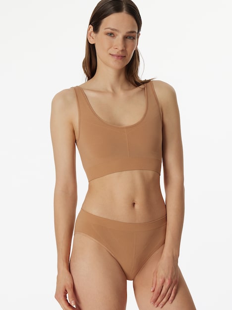 Schiesser Damen Bustier Casual Seamless - maple