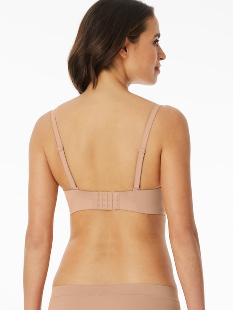 Schiesser Damen Bügel-BH Bandeau mit Schale - Unique Micro - maple