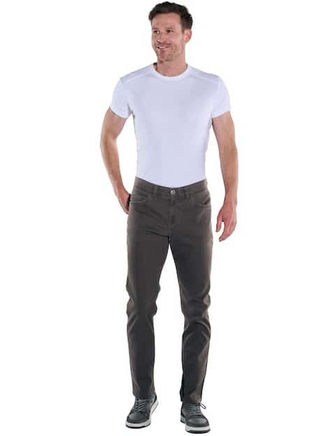 engbers Herren 5-Pocket-Hose regular , Anthrazit
