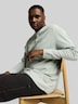 Henley Langarmshirt mit Waffelstruktur