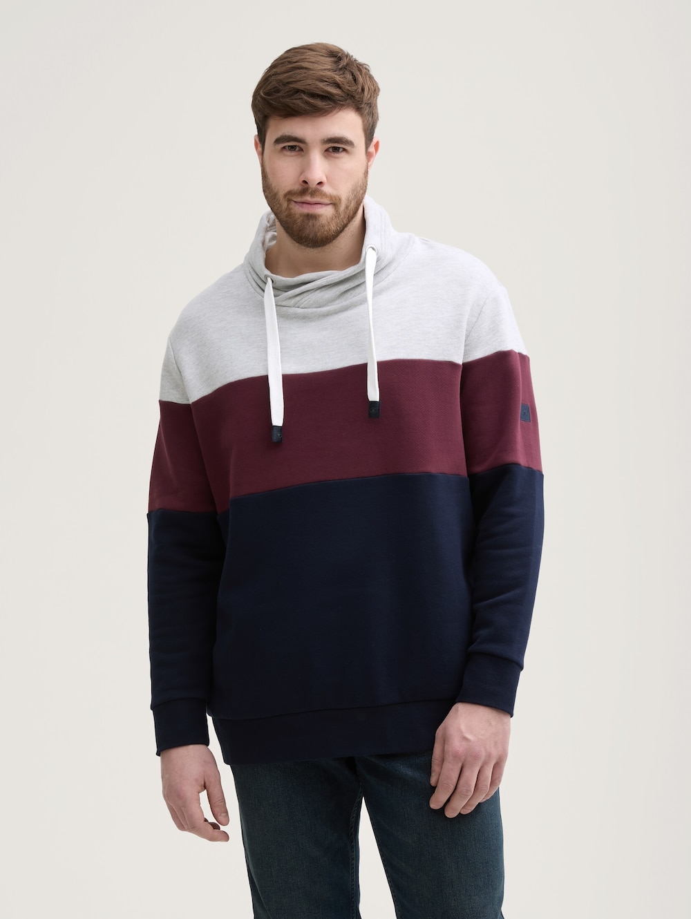 Sweatshirt mit Colour Blocking