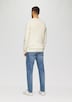 Crew-Neck-Pullover mit Farbeffekt