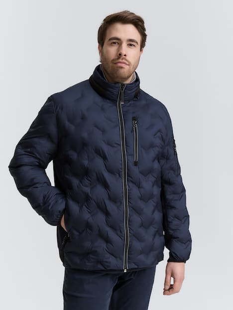 Hybrid Lightweight Steppjacke mit verstaubarer Kapuze