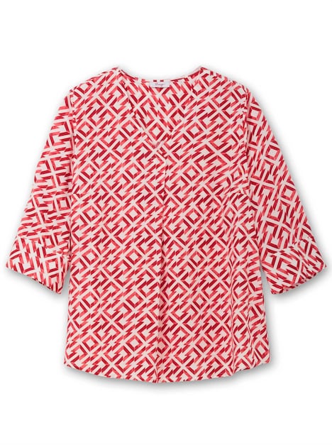 Tunika 3/4-Arm Sonstiges Muster Ohne Kragen