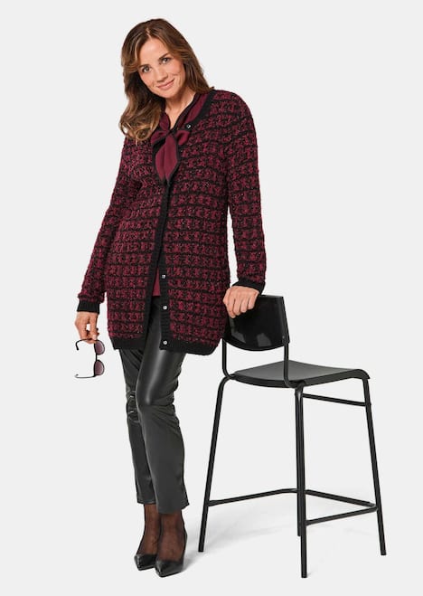 GOLDNER Tricot cardigan Chique tricot cardigan met glansgaren