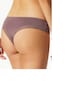 Schiesser Damen Tanga 3-Pack Cheeky String - schwarz, lila