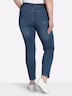 Jeans Slim-fit-Jeans mit Zipper am Saum normal Formbund