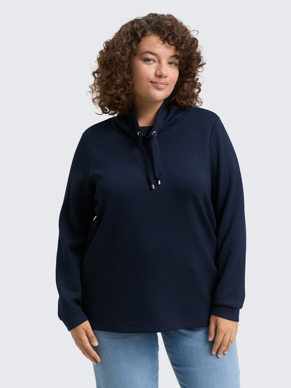 Scuba Sweatshirt mit Stehkragen