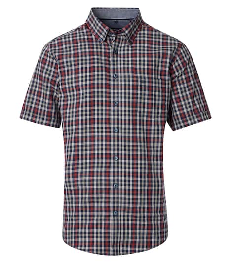 Freizeithemd Kurzarm kariert Casual Fit
