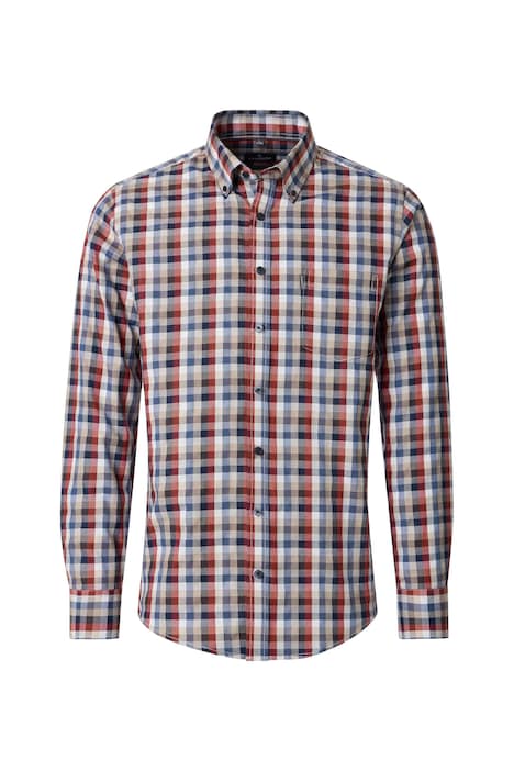 Freizeithemd Langarm kariert Casual Fit