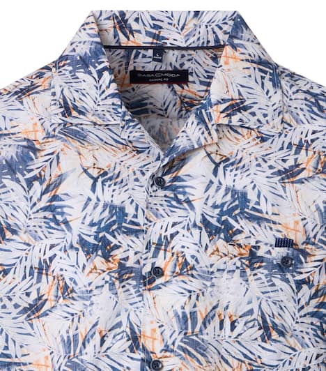 Freizeithemd Kurzarm Print Casual Fit