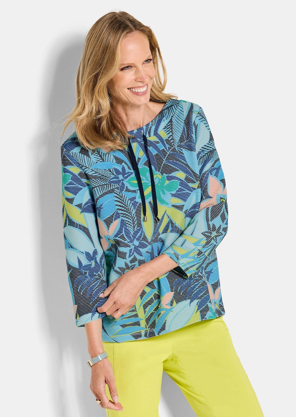 Trui met print en jungle-design