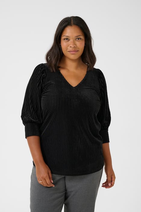 Langarm-Bluse Regular fit