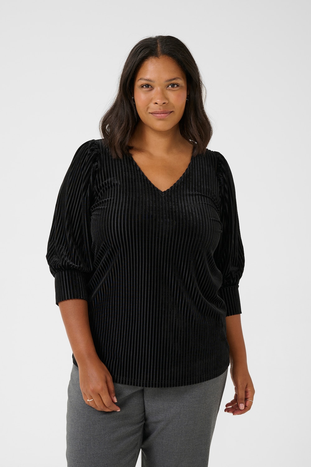 Langarm-Bluse Regular fit